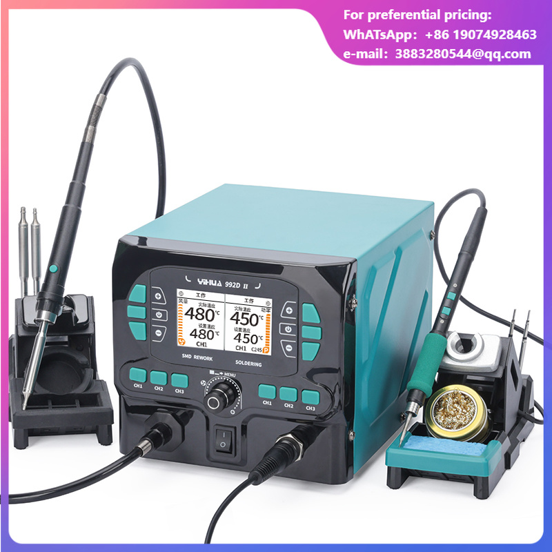 YIHUA 992D-II 2 In 1 LCD Displ - C210 Precision Soldering Station ulasan dan harga