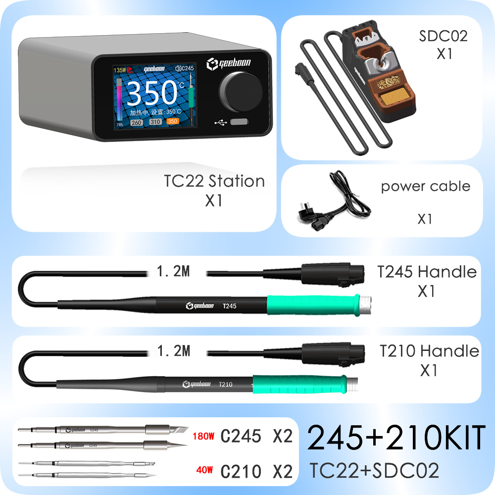 GEEBOON TC22 Soldering Rework  - C210 Precision Soldering Station ulasan dan harga