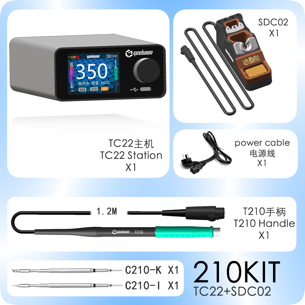 GEEBOON TC22 Soldering Rework  - C210 Precision Soldering Station ulasan dan harga