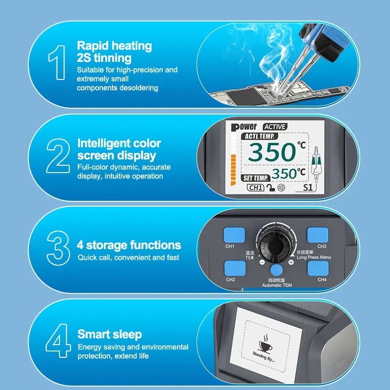 SUNSHINE S1 Precision Tweezers - C210 Precision Soldering Station ulasan dan harga