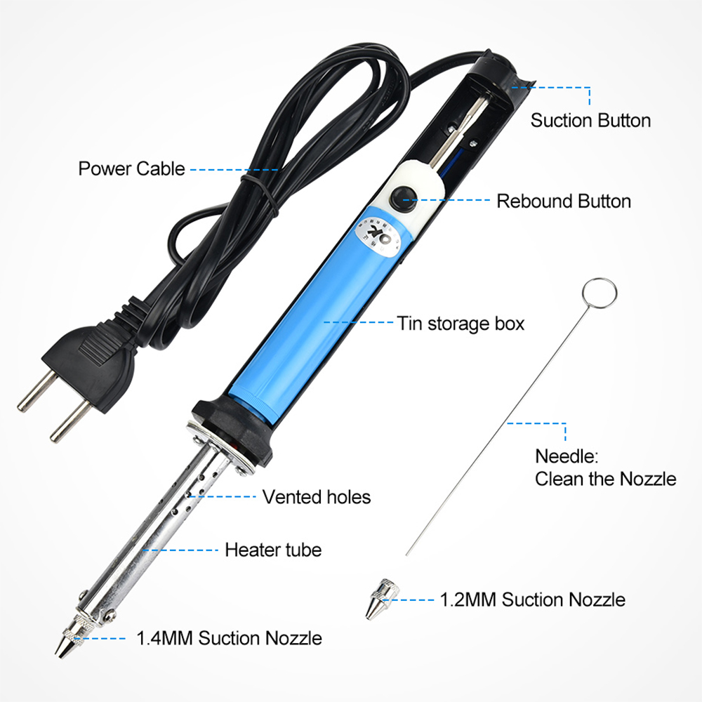 US 110V EU 220V Electric Tin S - Desoldering Pump Electric Vacuum Station ulasan dan harga